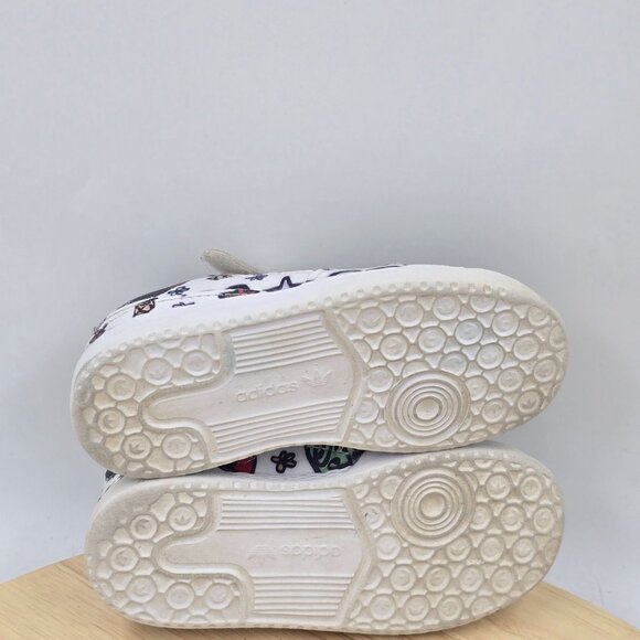 Adidas Originals Jeremy Scott Forum Low Mono I GX7177 Kids Shoes Size 9.5k - Picture 8 of 8